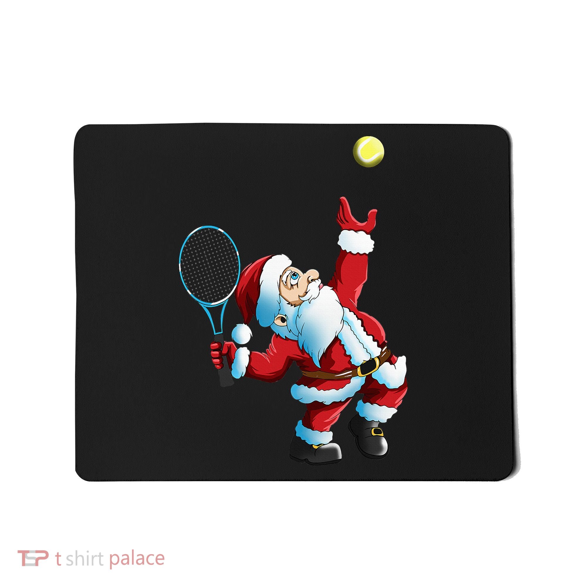Christmas Santa Claus Tennis Game Tennis Racket Mousepad