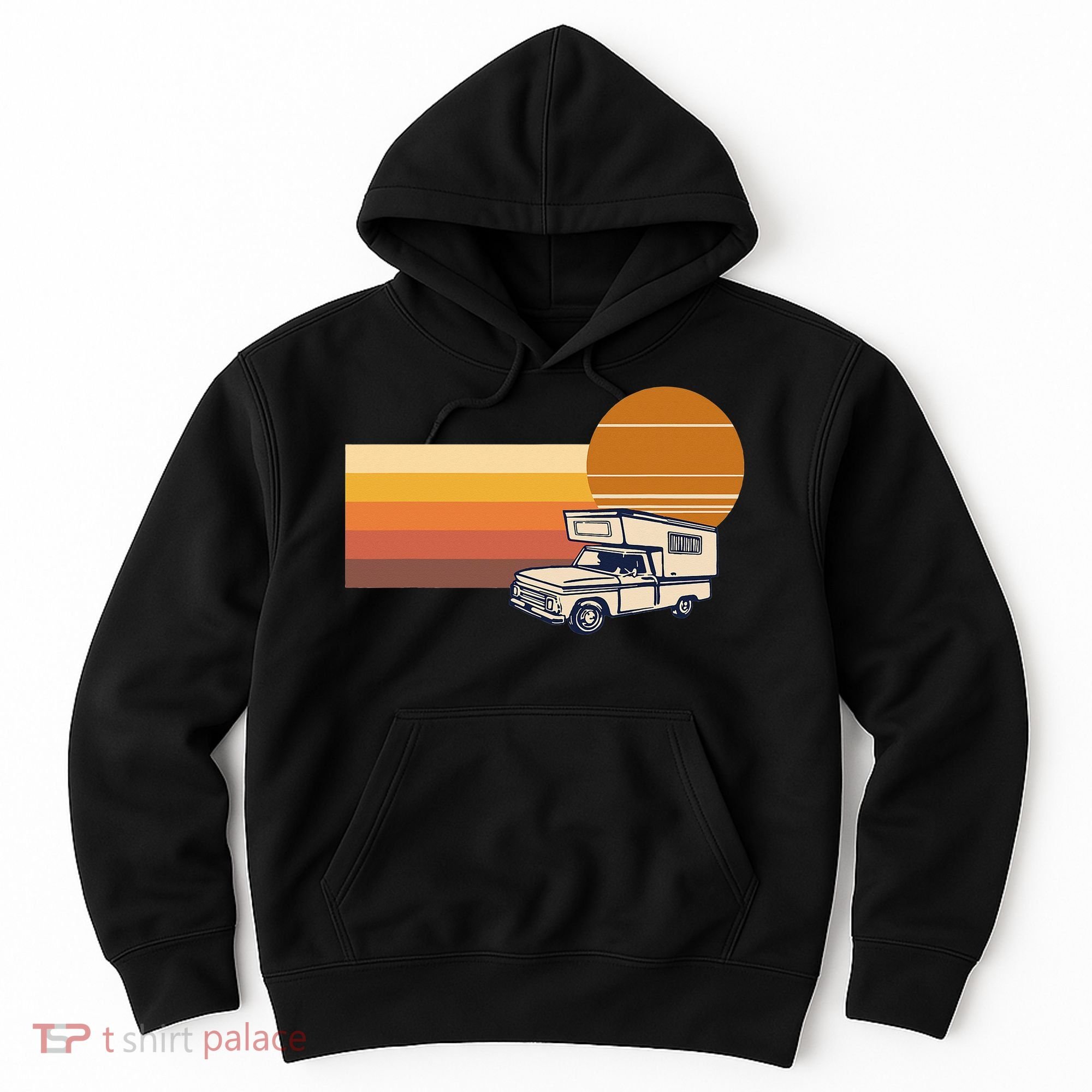 Cabover Slidein Camper RV Truck Retro Truck Camper Hoodie