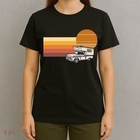 Cabover Slidein Camper RV Truck Retro Truck Camper T-Shirt thumb 4