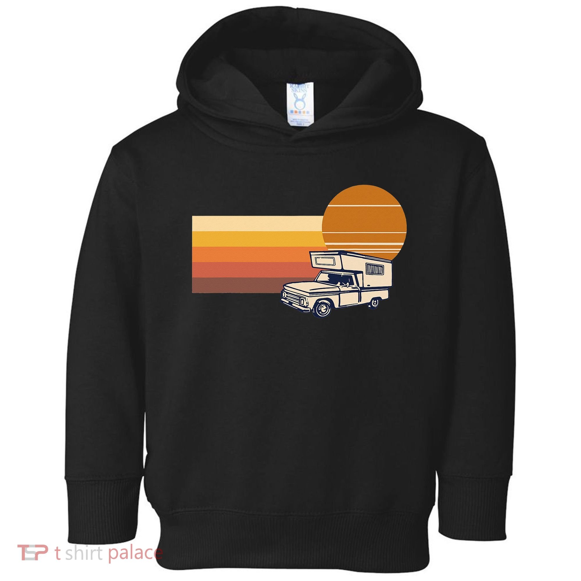 Cabover Slidein Camper RV Truck Retro Truck Camper Toddler Hoodie