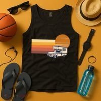 Cabover Slidein Camper RV Truck Retro Truck Camper Tank Top thumb 4