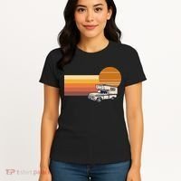 Cabover Slidein Camper RV Truck Retro Truck Camper Women's T-Shirt thumb 4