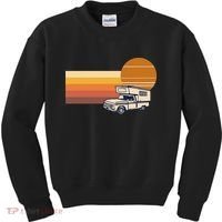 Cabover Slidein Camper RV Truck Retro Truck Camper Kids Sweatshirt thumb 0