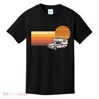 Cabover Slidein Camper RV Truck Retro Truck Camper Kids T-Shirt thumb 0