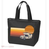 Cabover Slidein Camper RV Truck Retro Truck Camper Tote Bag thumb 3