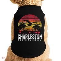 Charleston South Carolina Retro 70s 80s Style Doggie Tank thumb 0