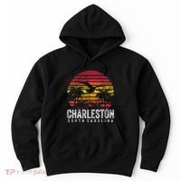 Charleston South Carolina Retro 70s 80s Style Hoodie thumb 0