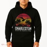 Charleston South Carolina Retro 70s 80s Style Hoodie thumb 2