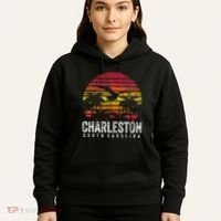 Charleston South Carolina Retro 70s 80s Style Hoodie thumb 5