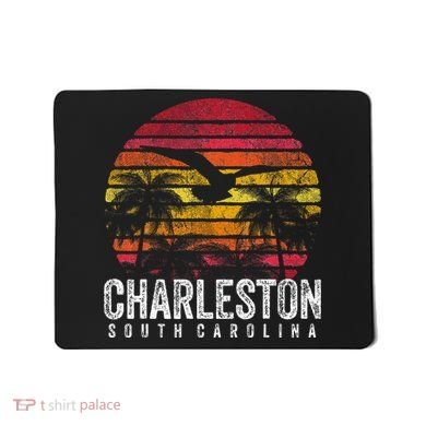 Charleston South Carolina Retro 70s 80s Style Mousepad