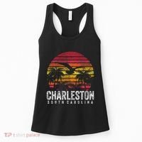 Charleston South Carolina Retro 70s 80s Style Women's Tank Top thumb 0