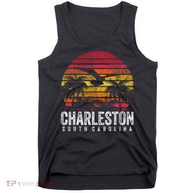 Charleston South Carolina Retro 70s 80s Style Tank Top