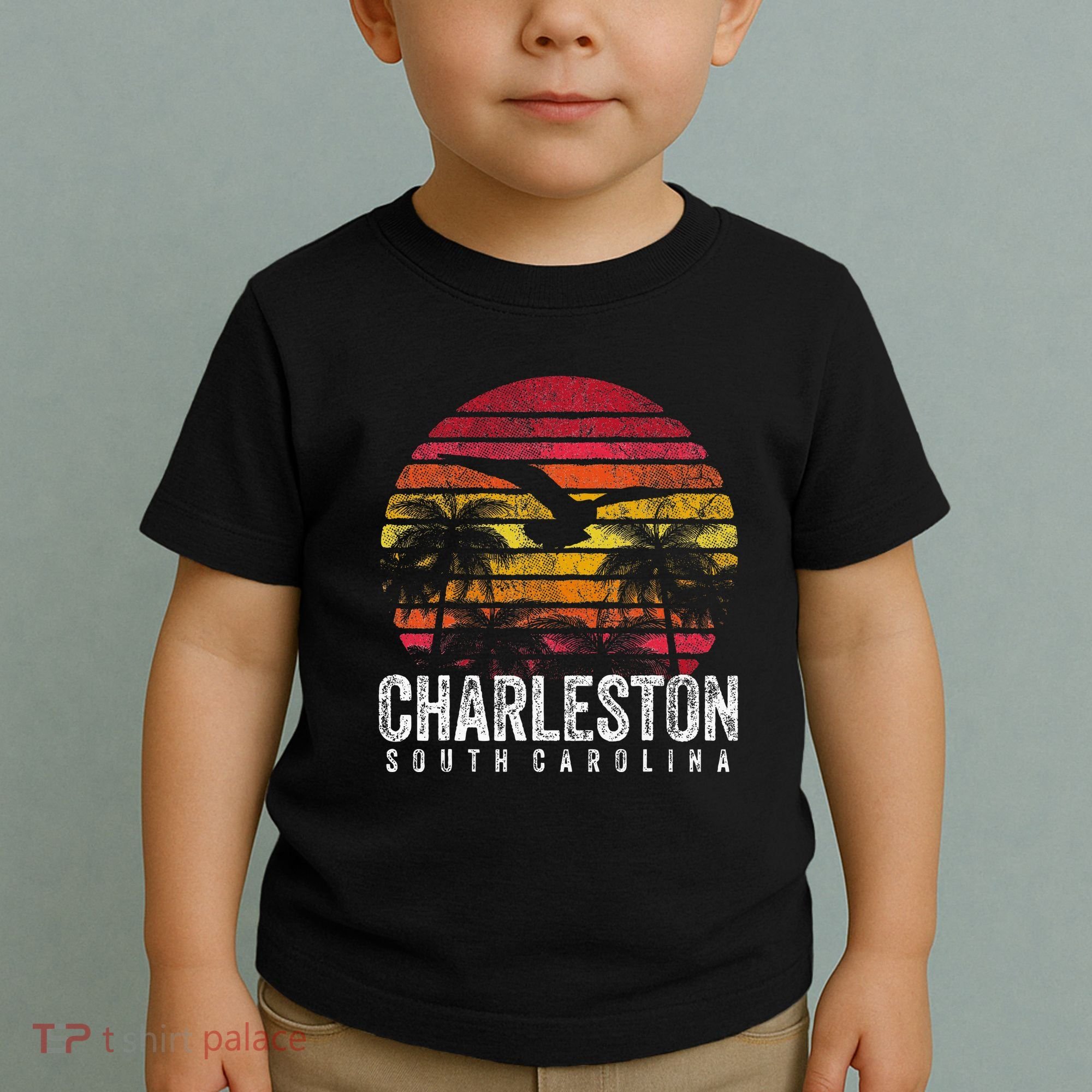 Charleston South Carolina Retro 70s 80s Style Toddler T-Shirt
