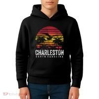 Charleston South Carolina Retro 70s 80s Style Kids Hoodie thumb 4