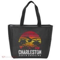 Charleston South Carolina Retro 70s 80s Style Tote Bag thumb 0