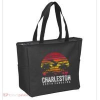 Charleston South Carolina Retro 70s 80s Style Tote Bag thumb 2