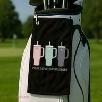 Cool Stanley Cup Ocd Obsessive Cup Disorder Golf Towel thumb 2