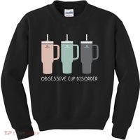 Cool Stanley Cup Ocd Obsessive Cup Disorder Kids Sweatshirt thumb 0