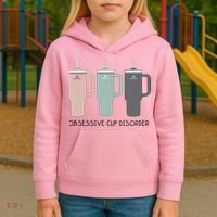 Cool Stanley Cup Ocd Obsessive Cup Disorder Kids Hoodie thumb 3