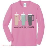 Cool Stanley Cup Ocd Obsessive Cup Disorder Kids Long Sleeve Shirt thumb 0