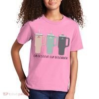 Cool Stanley Cup Ocd Obsessive Cup Disorder Kids T-Shirt thumb 2