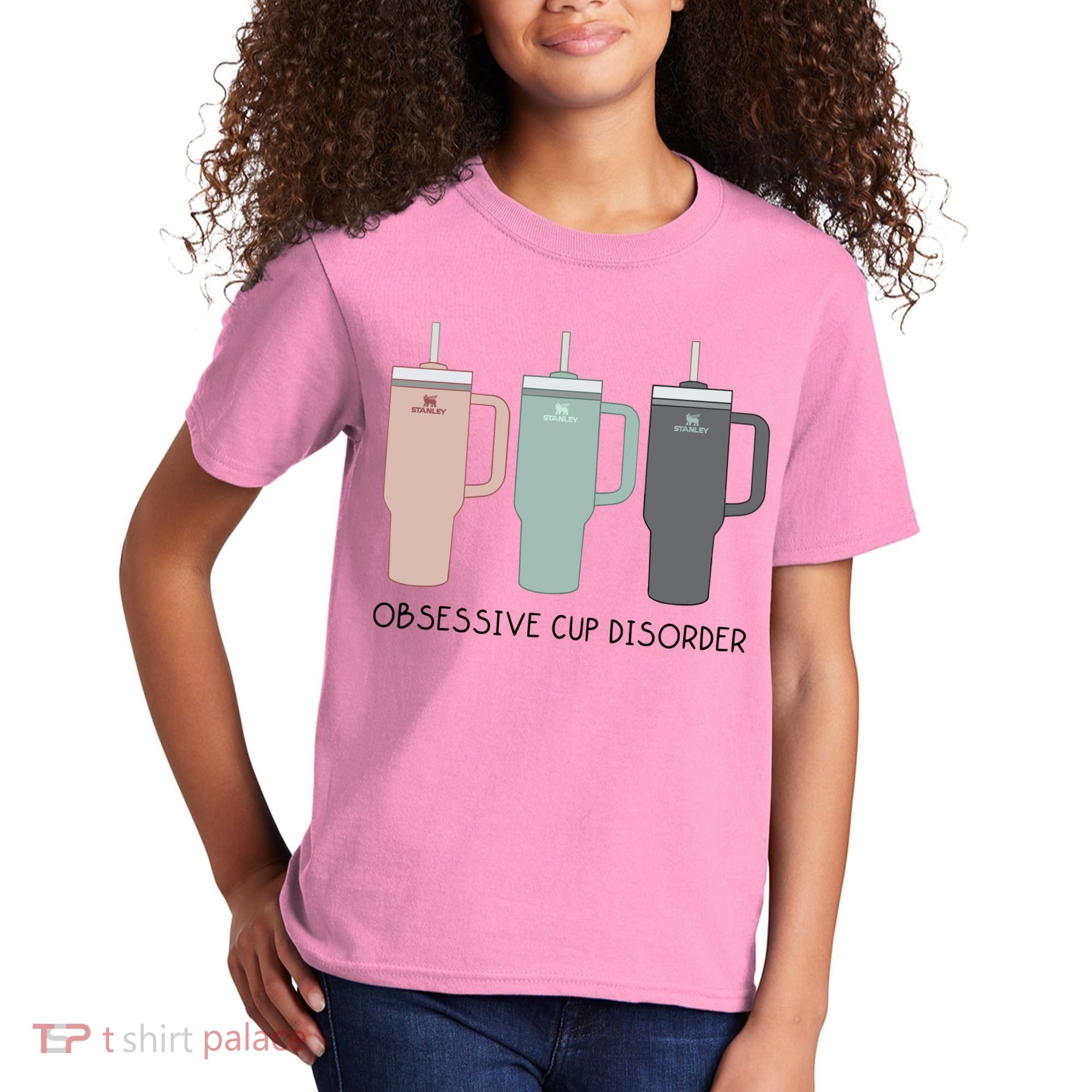Cool Stanley Cup Ocd Obsessive Cup Disorder Kids T-Shirt