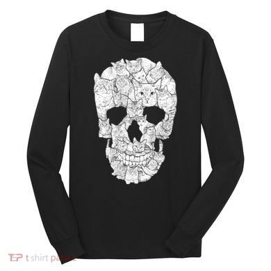 Cat Skull Long Sleeve Shirt