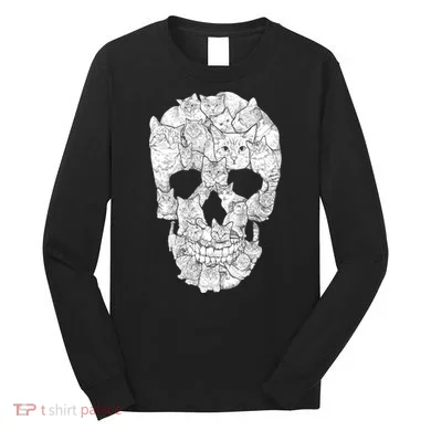 Cat Skull Long Sleeve Shirt