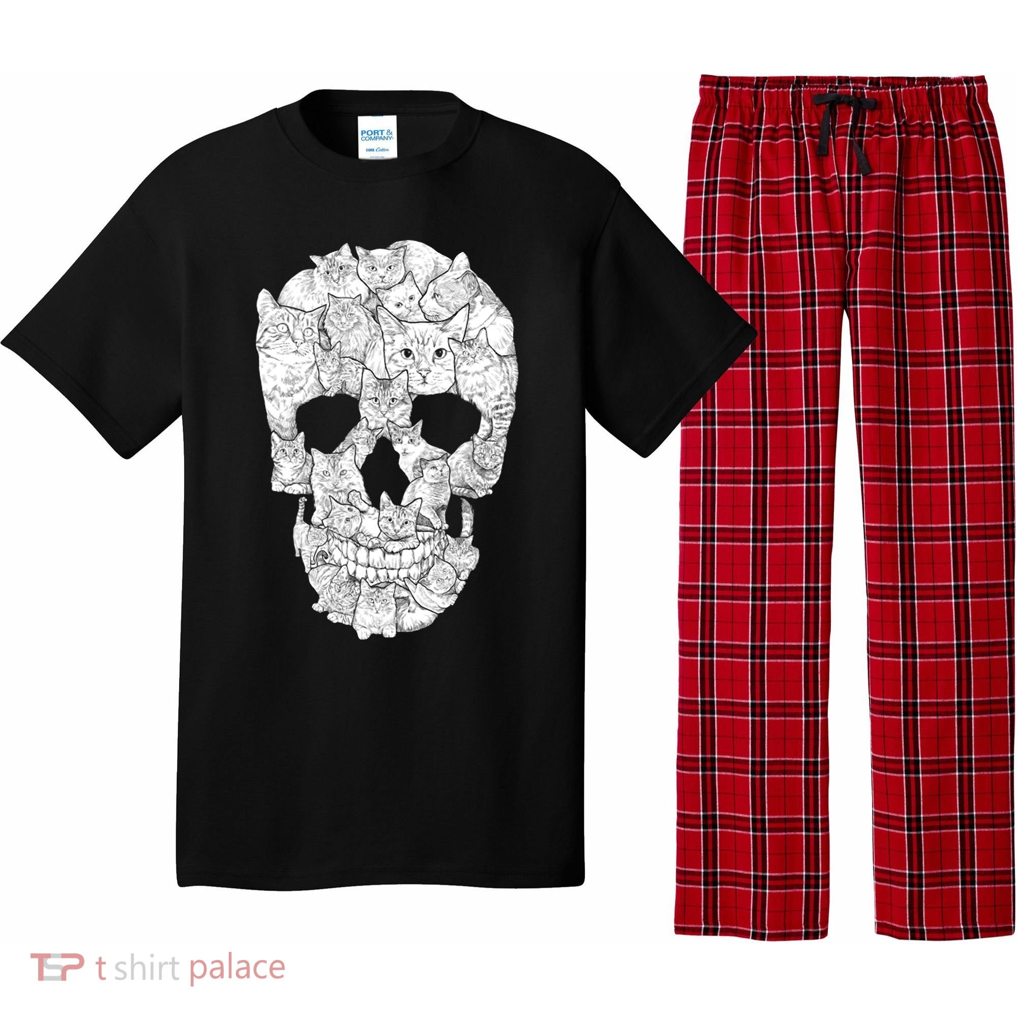 Cat Skull Pajama Set