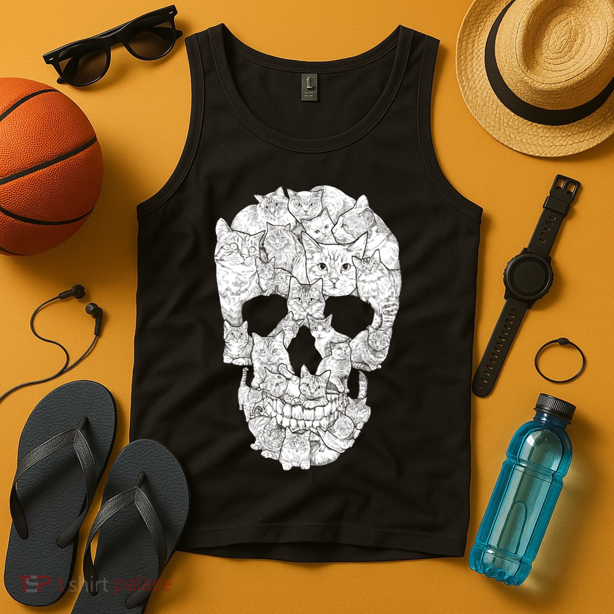 Cat Skull Tank Top