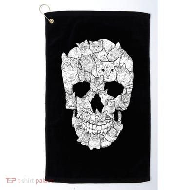 Cat Skull Golf Towel