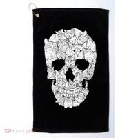 Cat Skull Golf Towel thumb 0