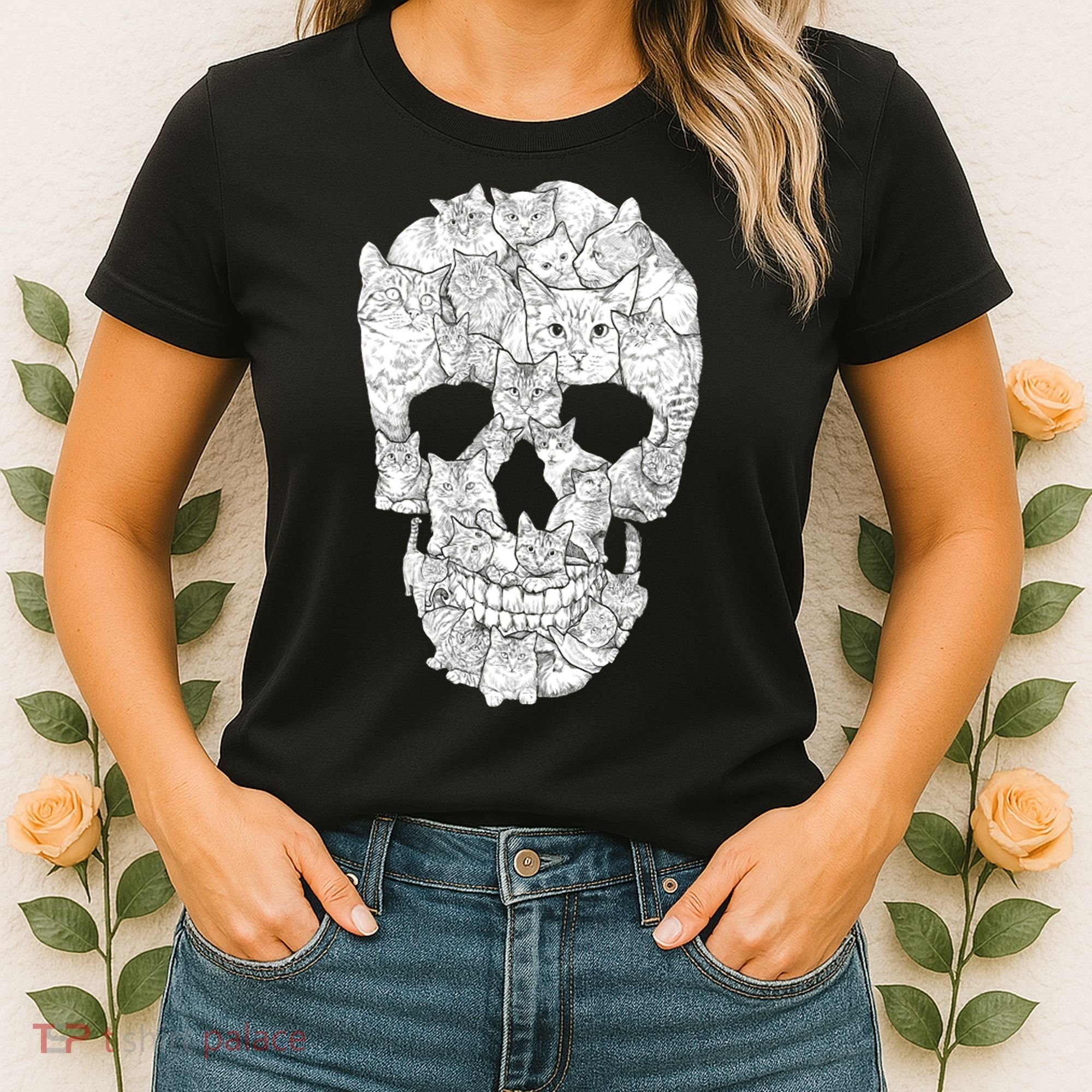 Cat Skull Women's T-Shirt