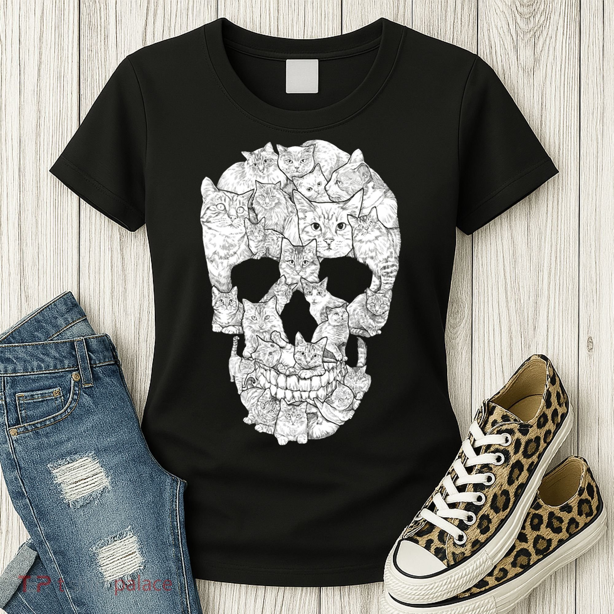 Cat Skull Women's T-Shirt