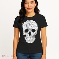 Cat Skull Women's T-Shirt thumb 4