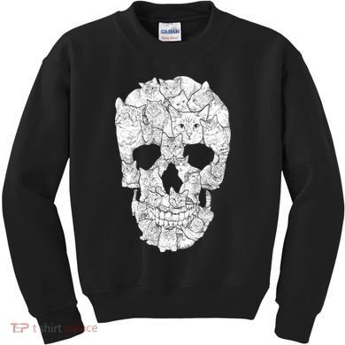 Cat Skull Kids Sweatshirt