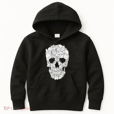 Cat Skull Kids Hoodie