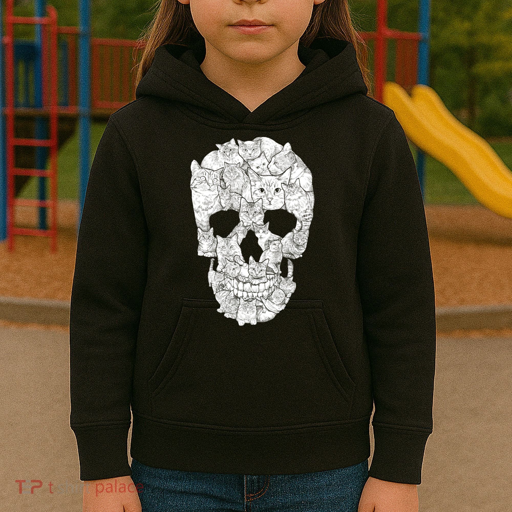 Cat Skull Kids Hoodie