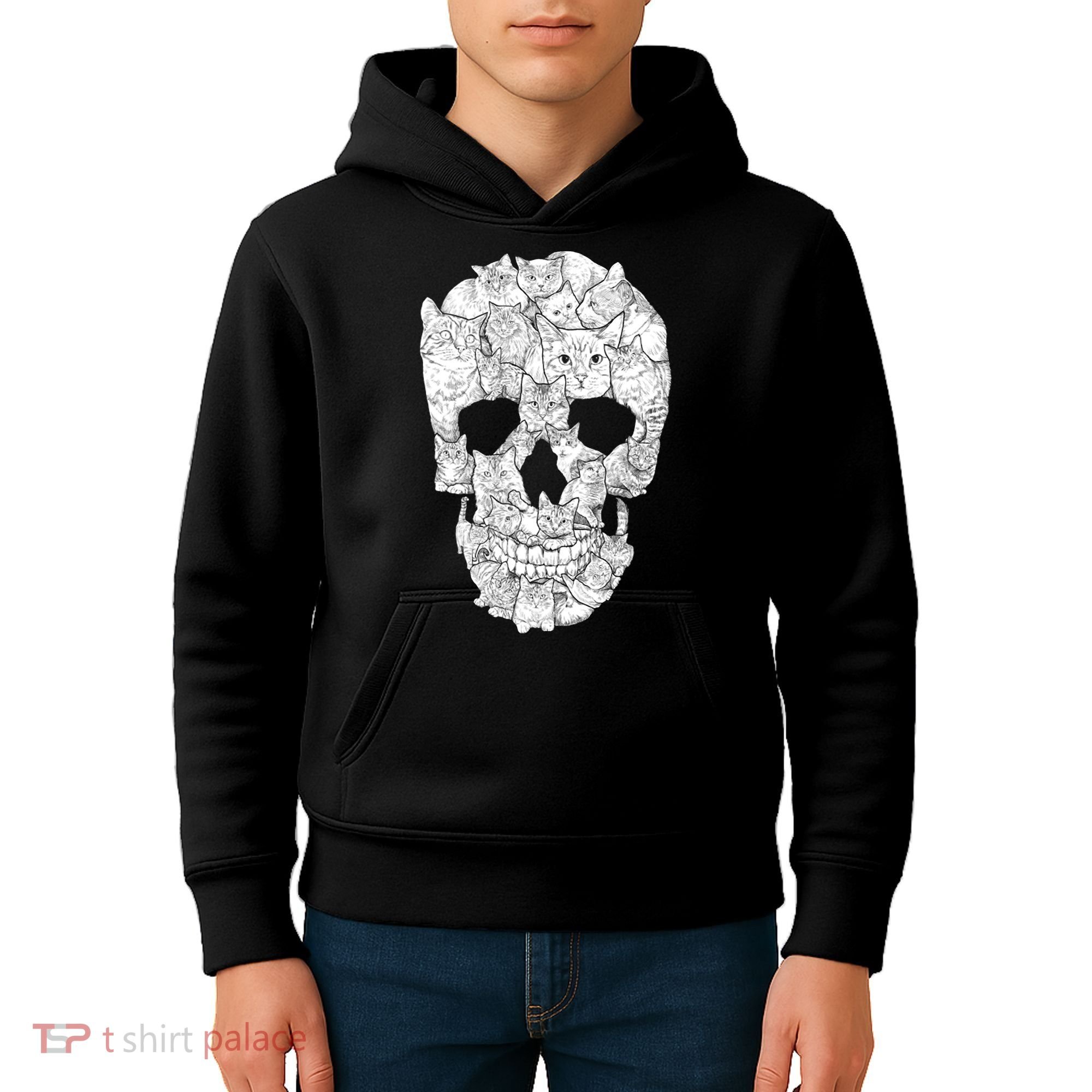Cat Skull Kids Hoodie