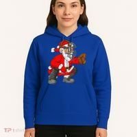Christmas Santa Claus Baseball Catcher Xmas Hoodie thumb 5