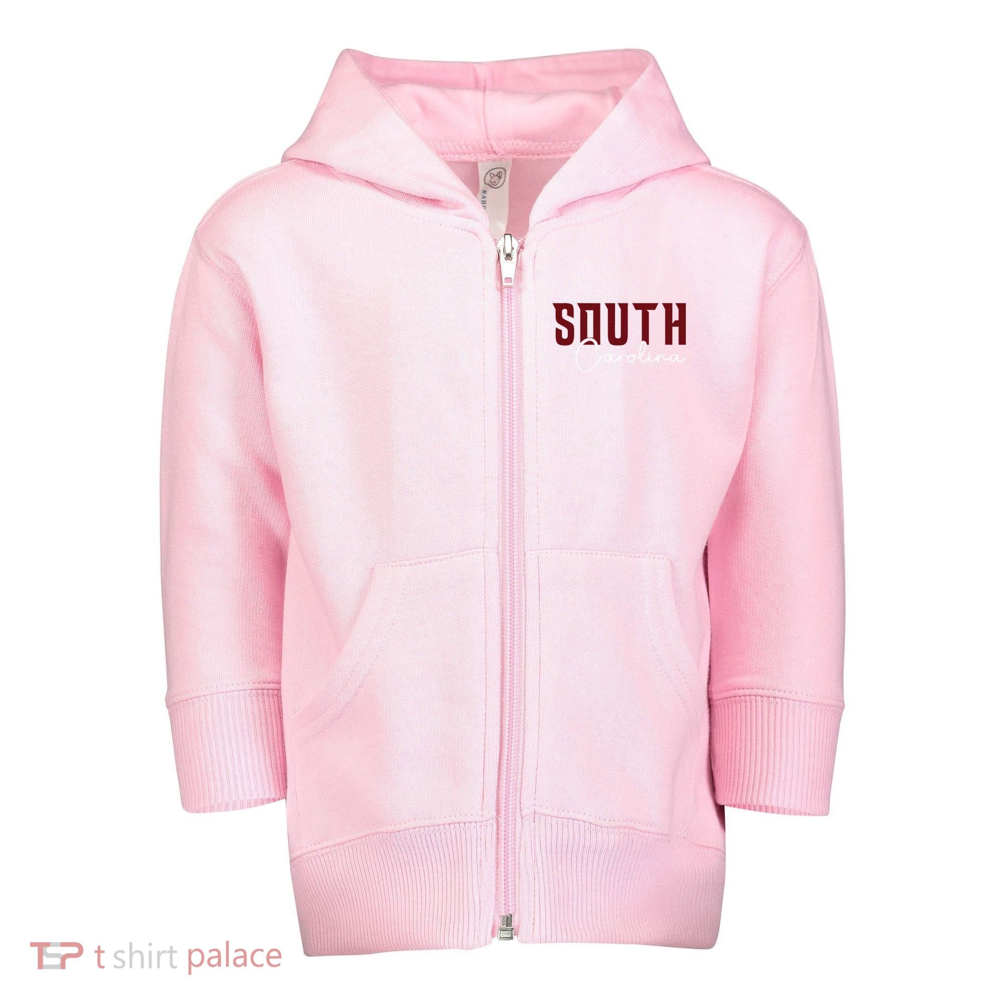 Classic South Carolina Souvenir Toddler Zip Fleece Hoodie