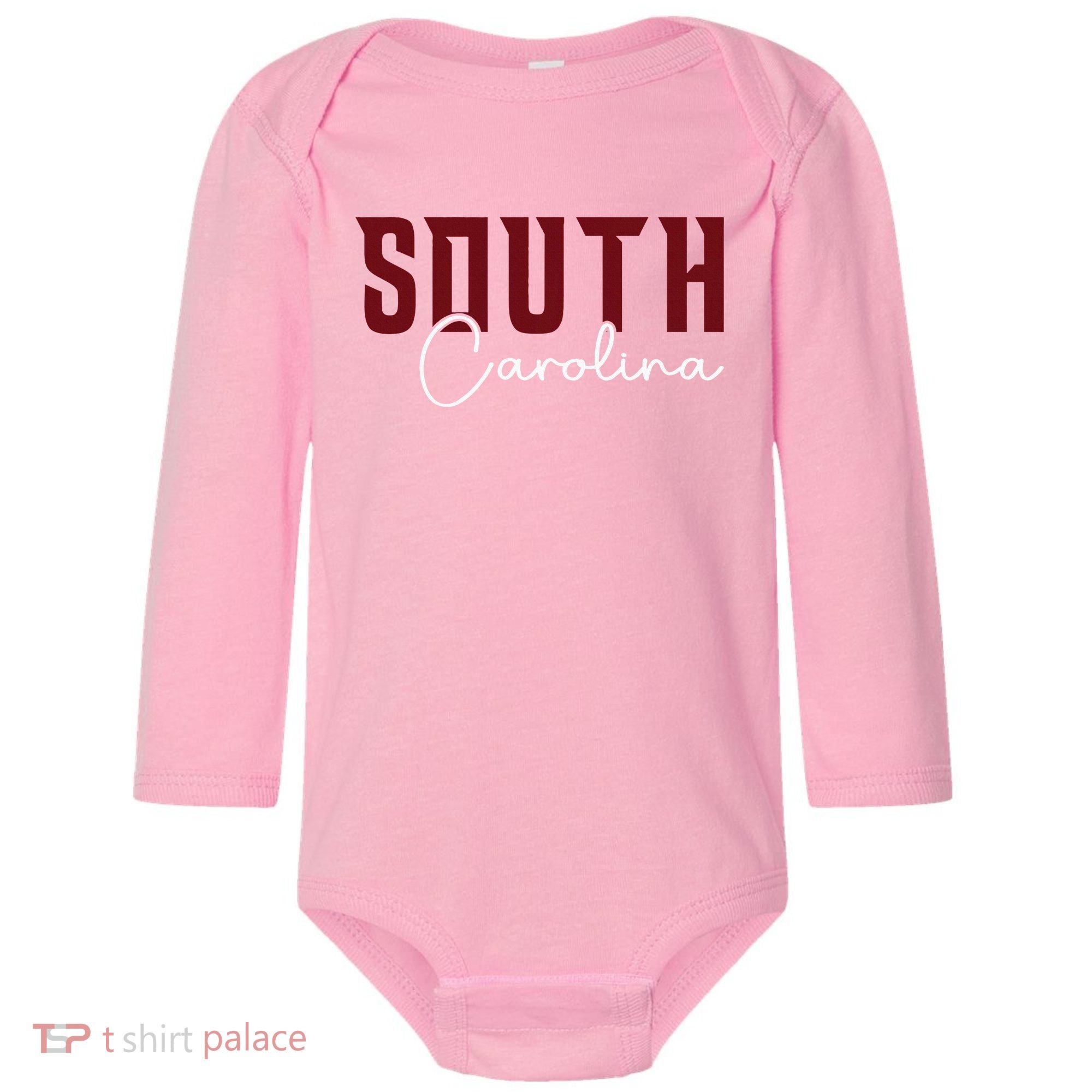Classic South Carolina Souvenir Baby Long Sleeve Bodysuit