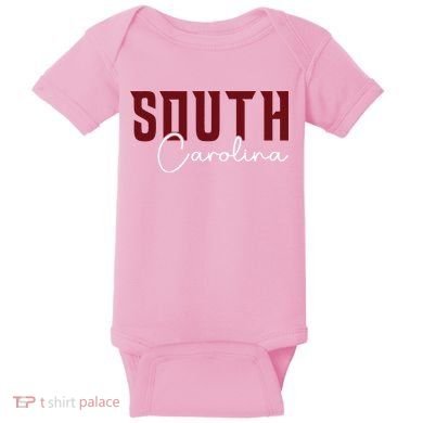 Classic South Carolina Souvenir Baby Bodysuit