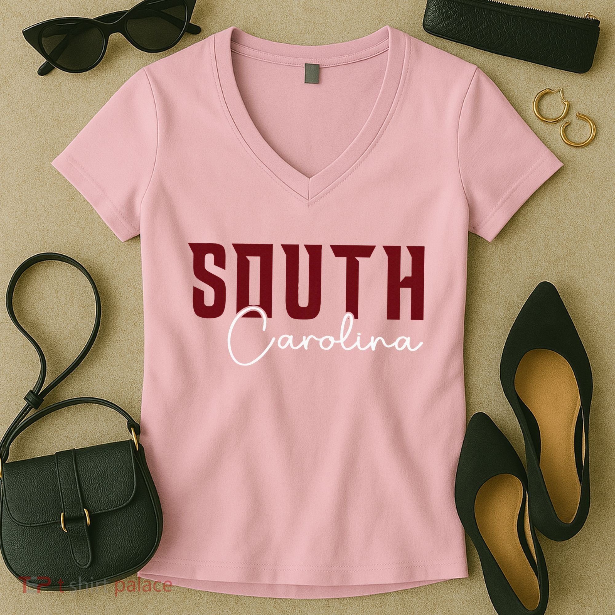 Classic South Carolina Souvenir Women's V-Neck T-Shirt
