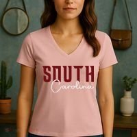 Classic South Carolina Souvenir Women's V-Neck T-Shirt thumb 3
