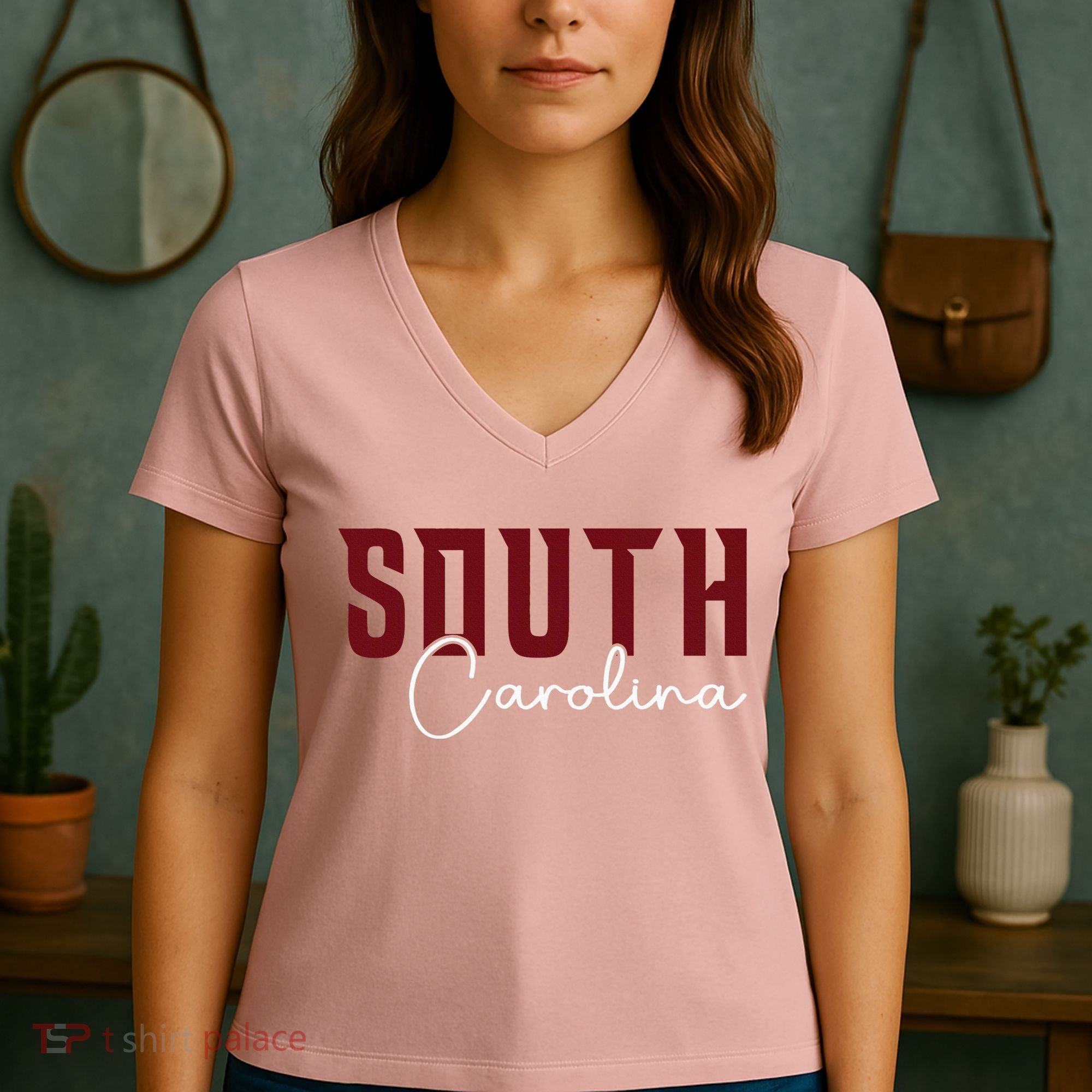 Classic South Carolina Souvenir Women's V-Neck T-Shirt