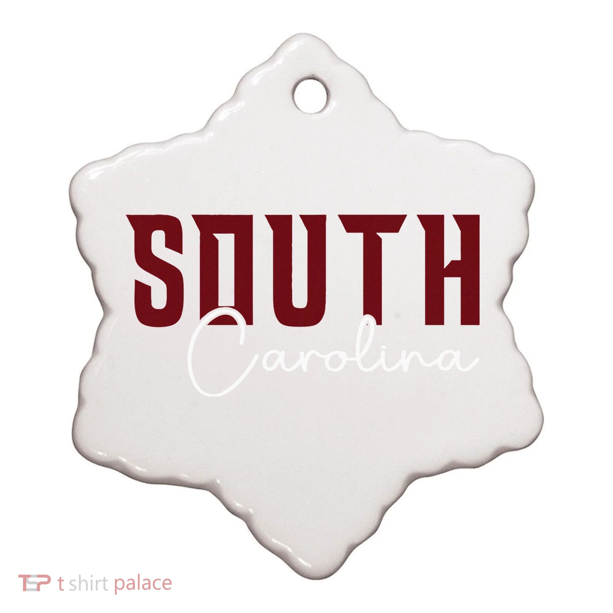 Classic South Carolina Souvenir Ceramic Ornament