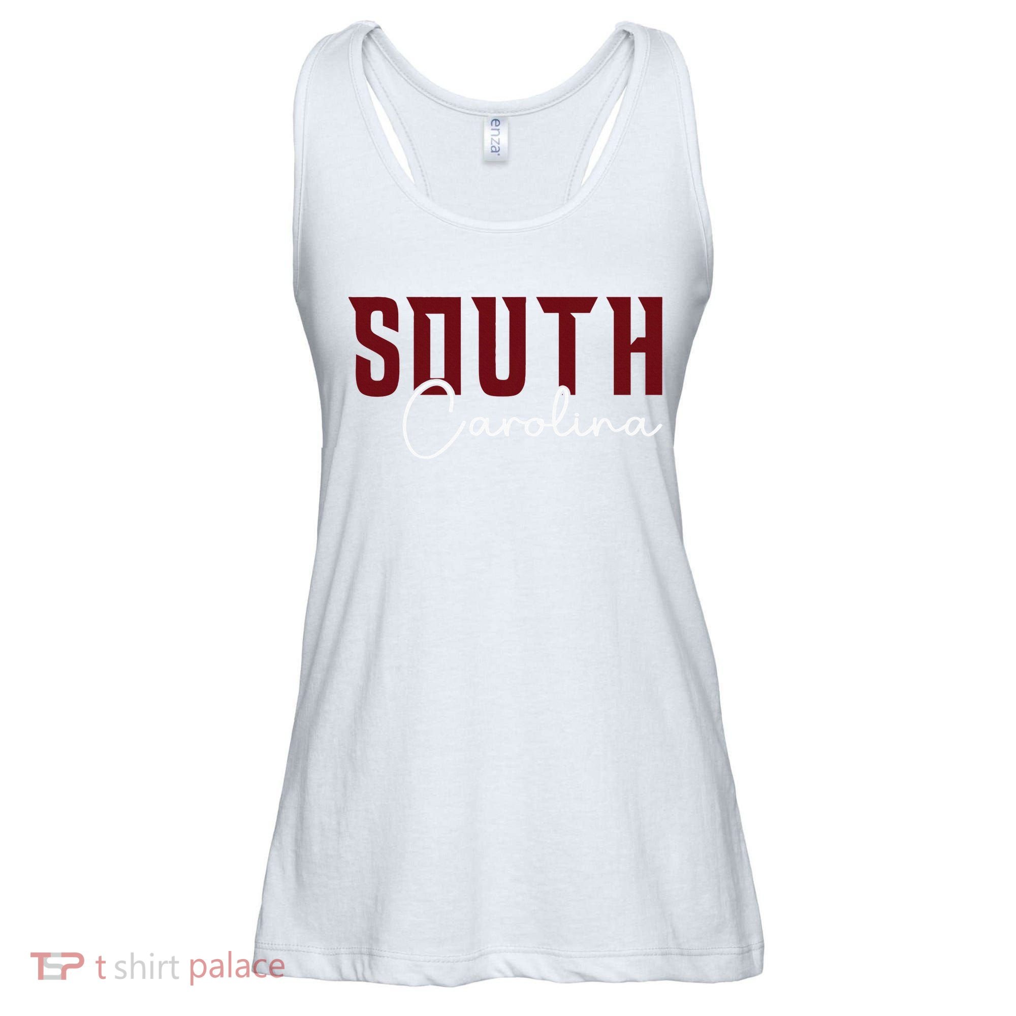 Classic South Carolina Souvenir Ladies Essential Flowy Tank