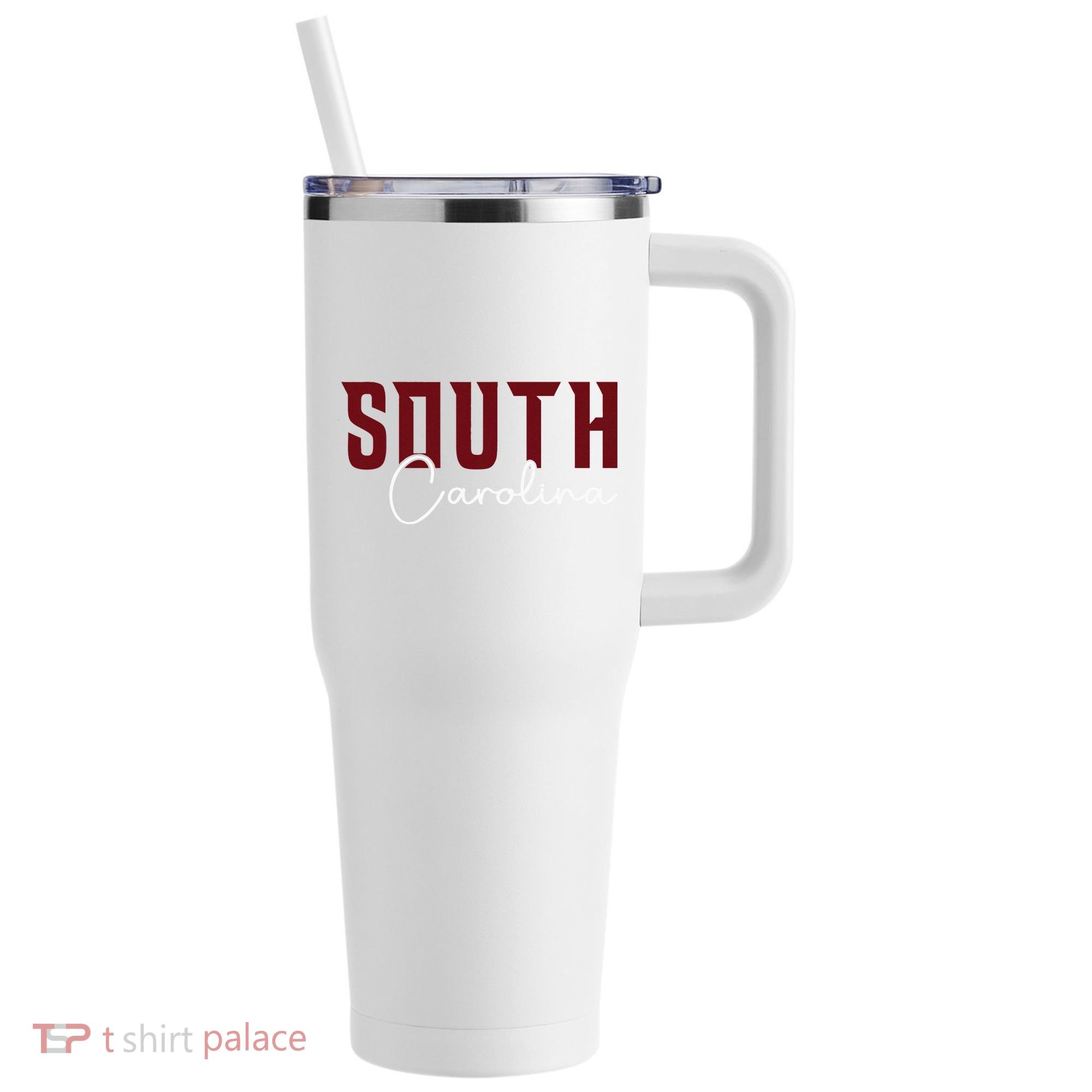 Classic South Carolina Souvenir 40oz Vacuum Insulated Stainless Steel Travel Tumbler