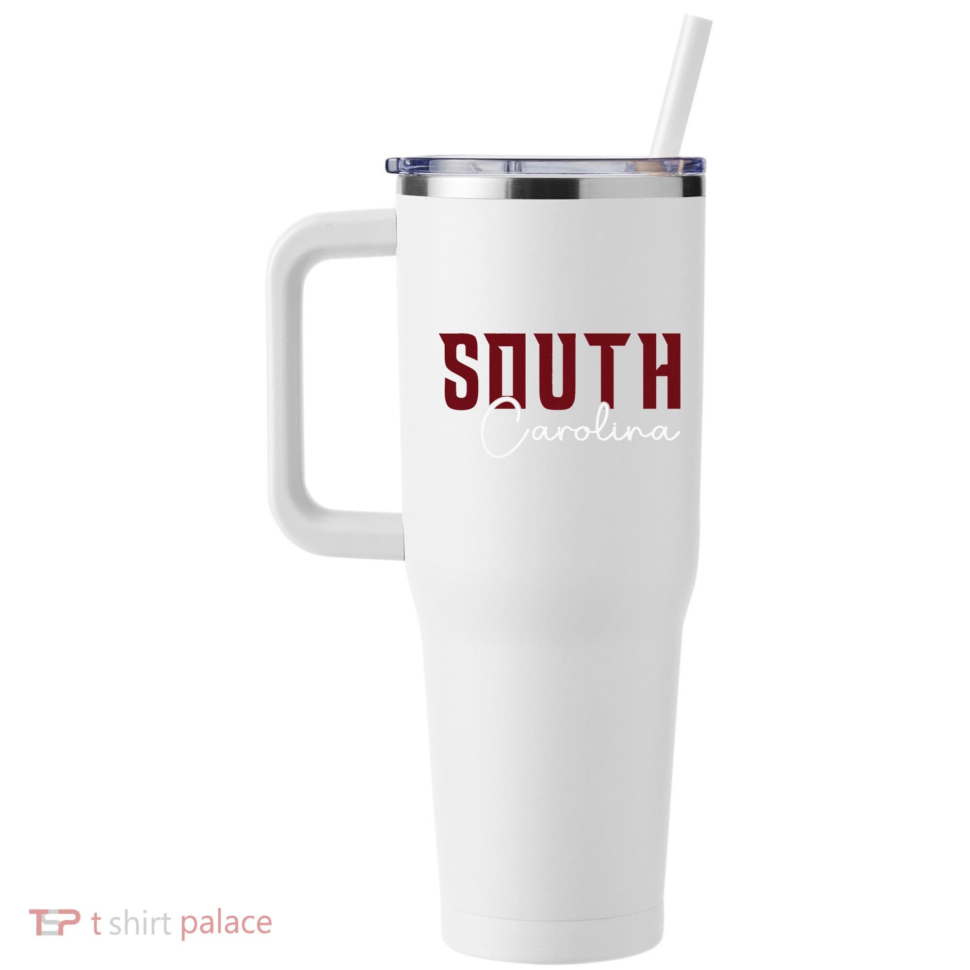 Classic South Carolina Souvenir 40oz Vacuum Insulated Stainless Steel Travel Tumbler